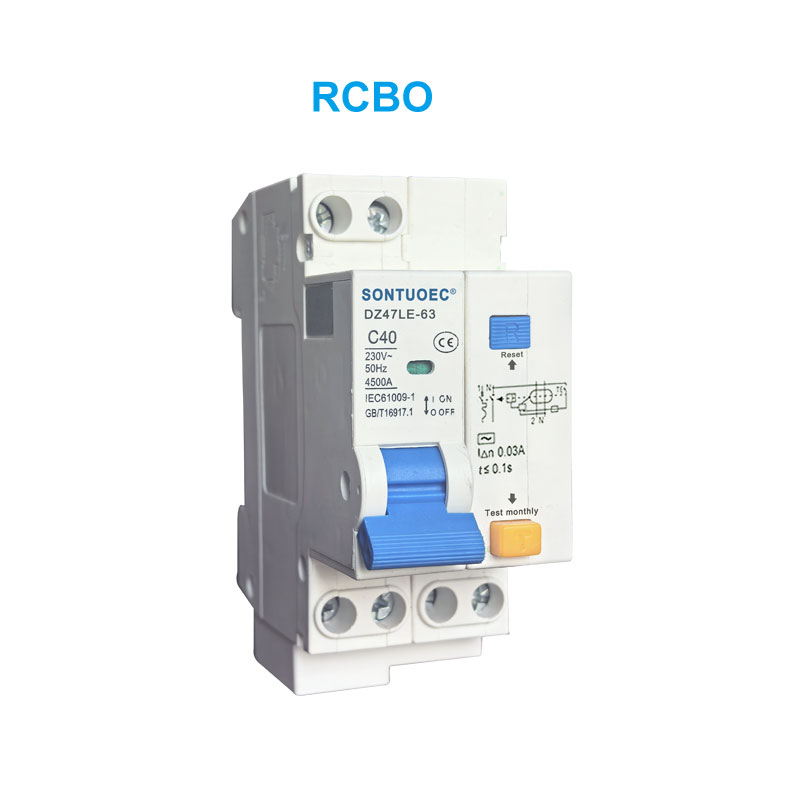 Dz47le-63 RCBO Series Leakage lọwọlọwọ Circuit fifọ