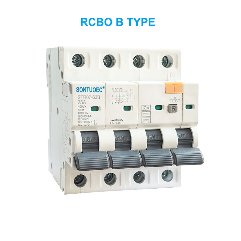 Stro7-63B Rcbo B Tẹ 2p 4p Circuit Prever