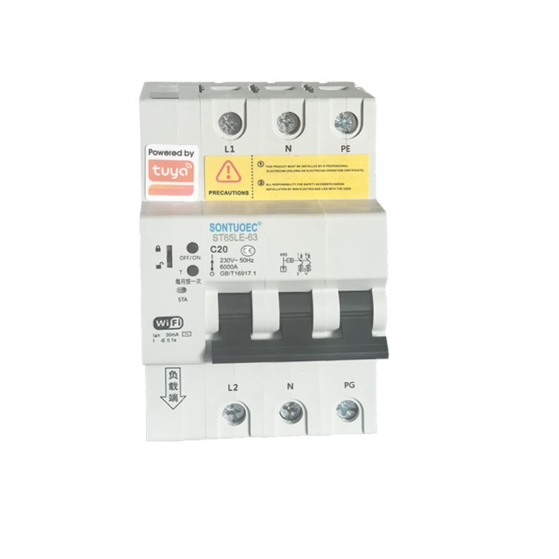 WiFi ST65LE-63wf2 Series Multi iṣẹ-IoT oye RCBO oloye Circuit fifọ